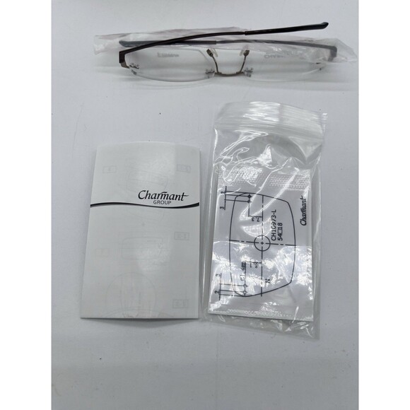 CHARMANT TITANIUM PERFECTION Glasses CH10973  AUTHENTIC EYEGLASSES 55-18-145